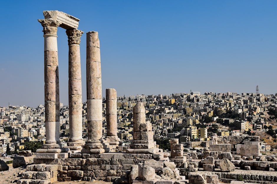 Ciudadela de Amán Jordania — compra una eSIM antes de viajar