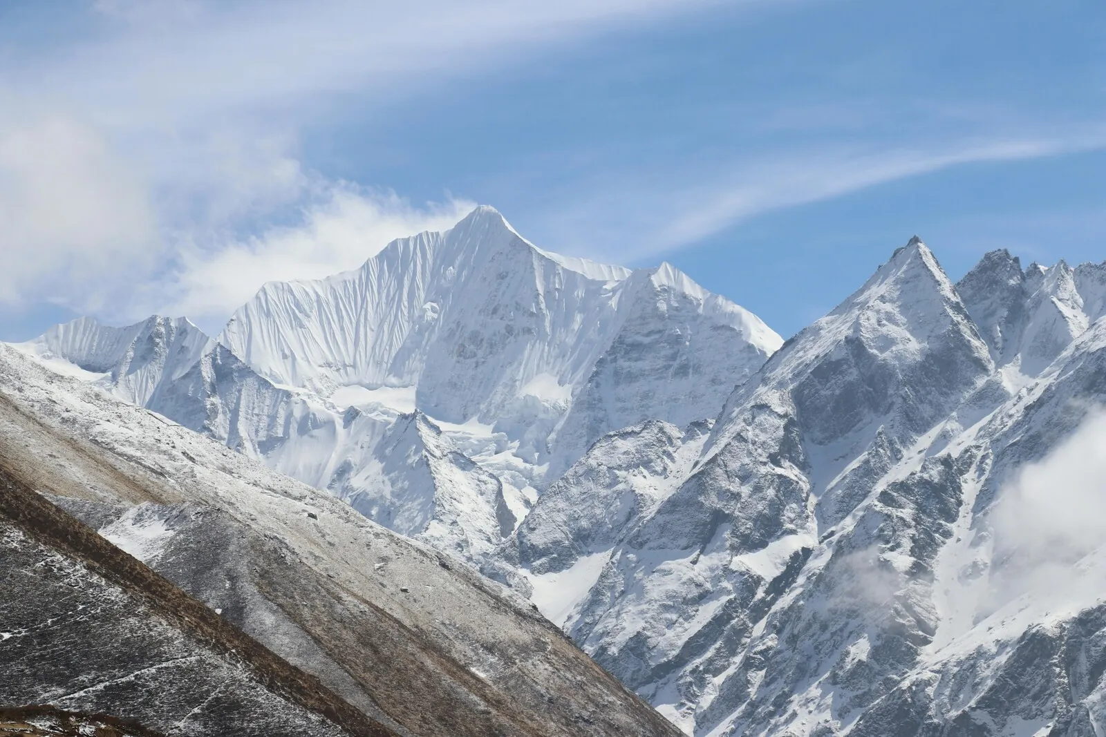 Valle de Langtang con Langtang Lirung de fondo