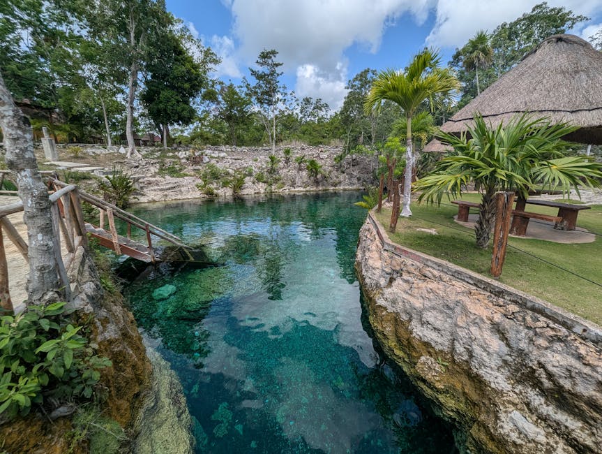 Cenote del Yucatán México — eSIM y conexión en las maravillas subterráneas