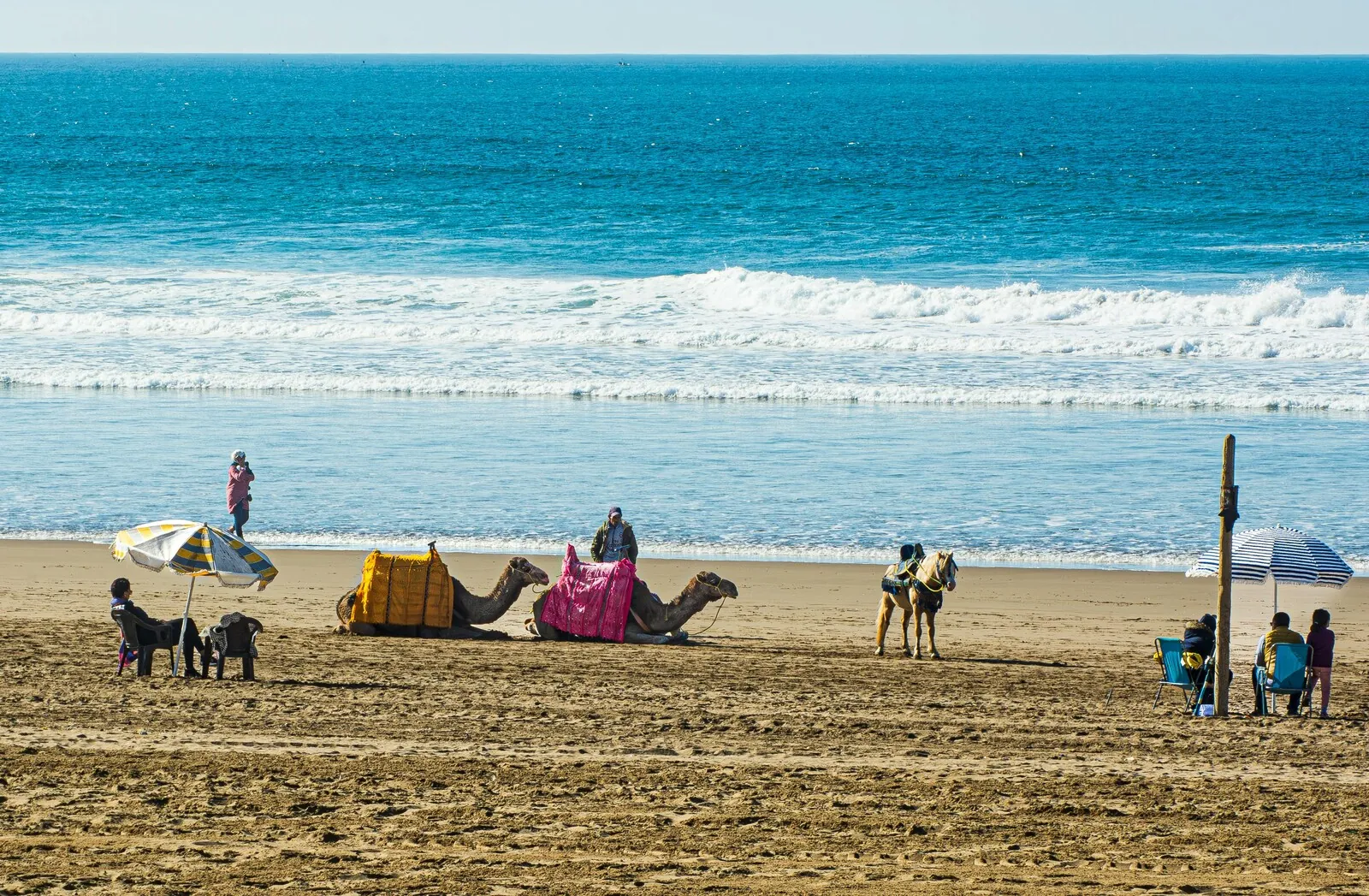 Playa y bahía de Agadir