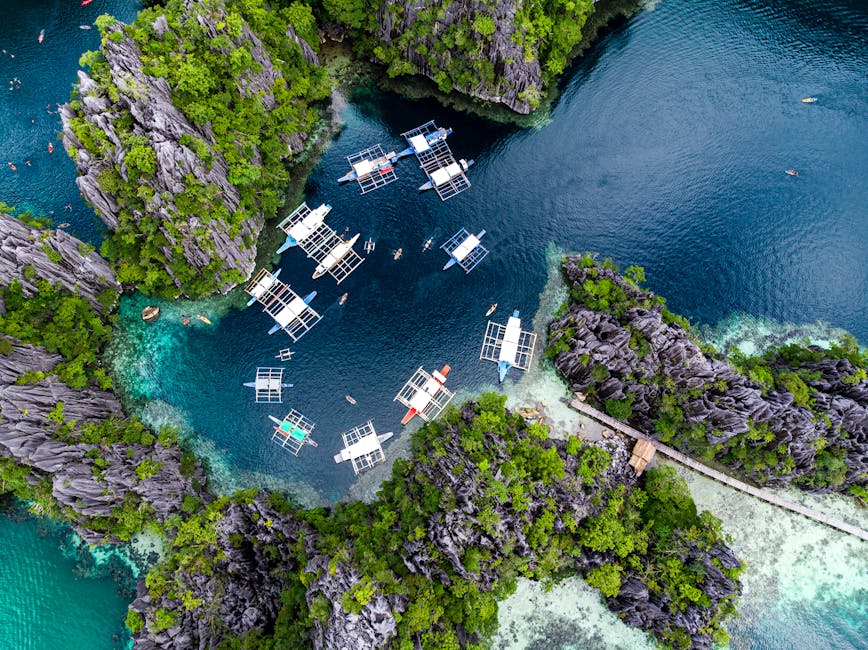 Lagunas turquesa de El Nido en Palawan, Filipinas — conexión 4G+ Globe y Smart en las islas principales