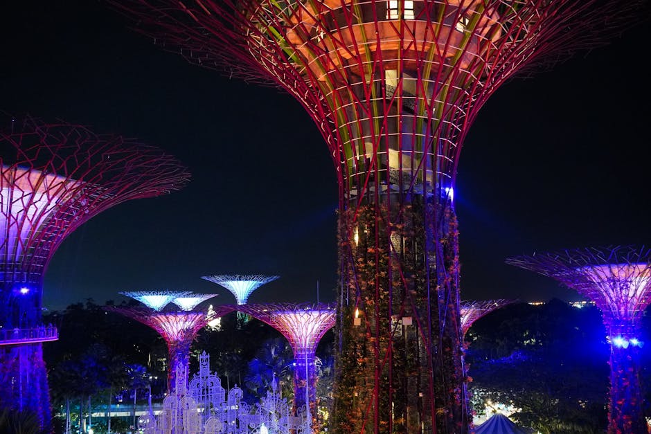 Superárboles de Gardens by the Bay Singapur — la mejor eSIM 5G