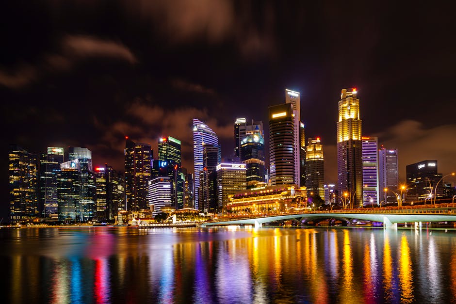 Skyline Singapur — cobertura 5G de Singtel en toda la ciudad-estado